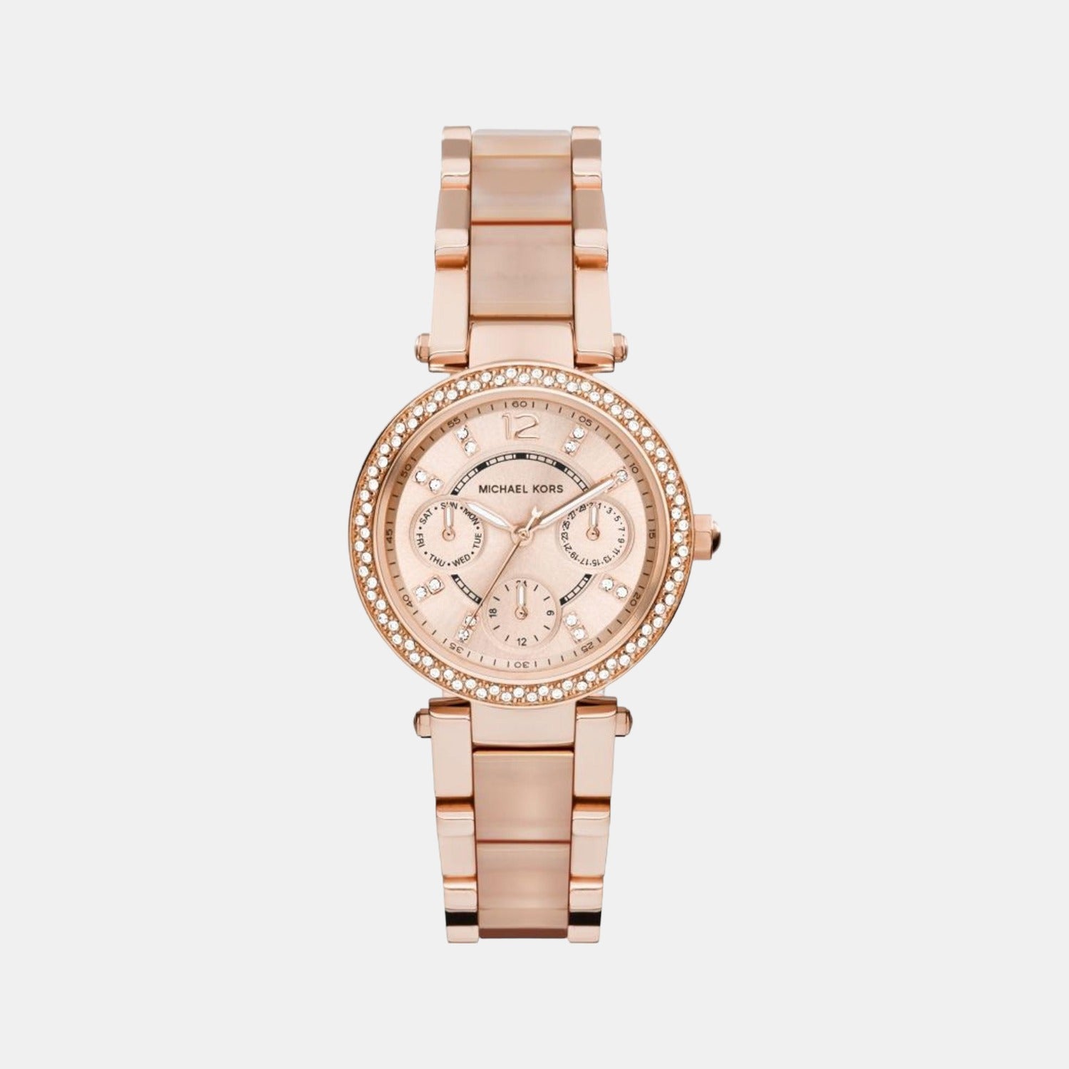 Michael Kors Round Rose Gold Chronograph watch