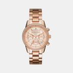 Michael Kors Round Rose Gold Chronograph watch