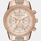 Michael Kors Women Round Rose Gold watch