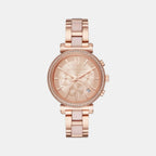 Michael Kors Round Rose Gold Chronograph watch