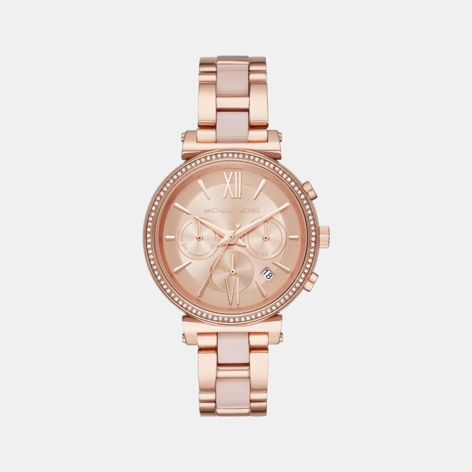 Michael Kors Round Rose Gold Chronograph watch