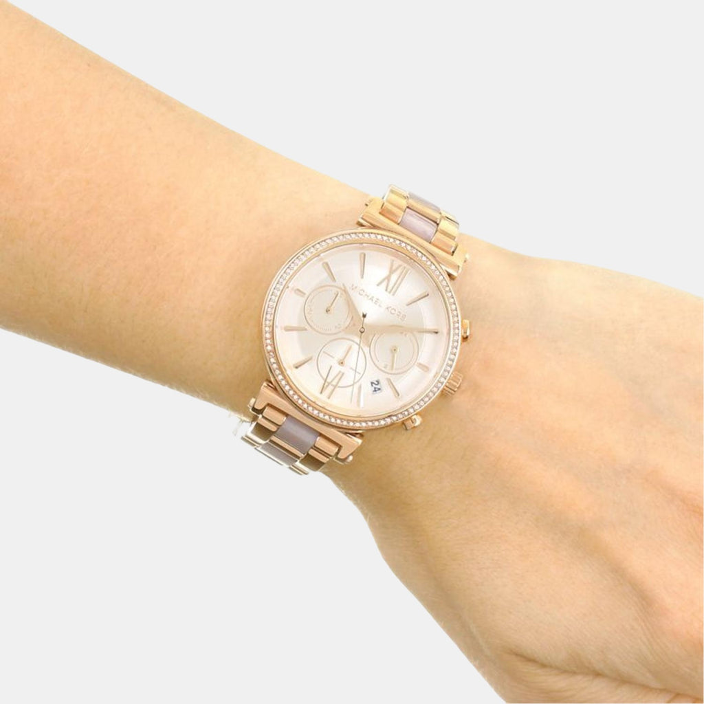 Michael Kors Women Round Rose Gold watch