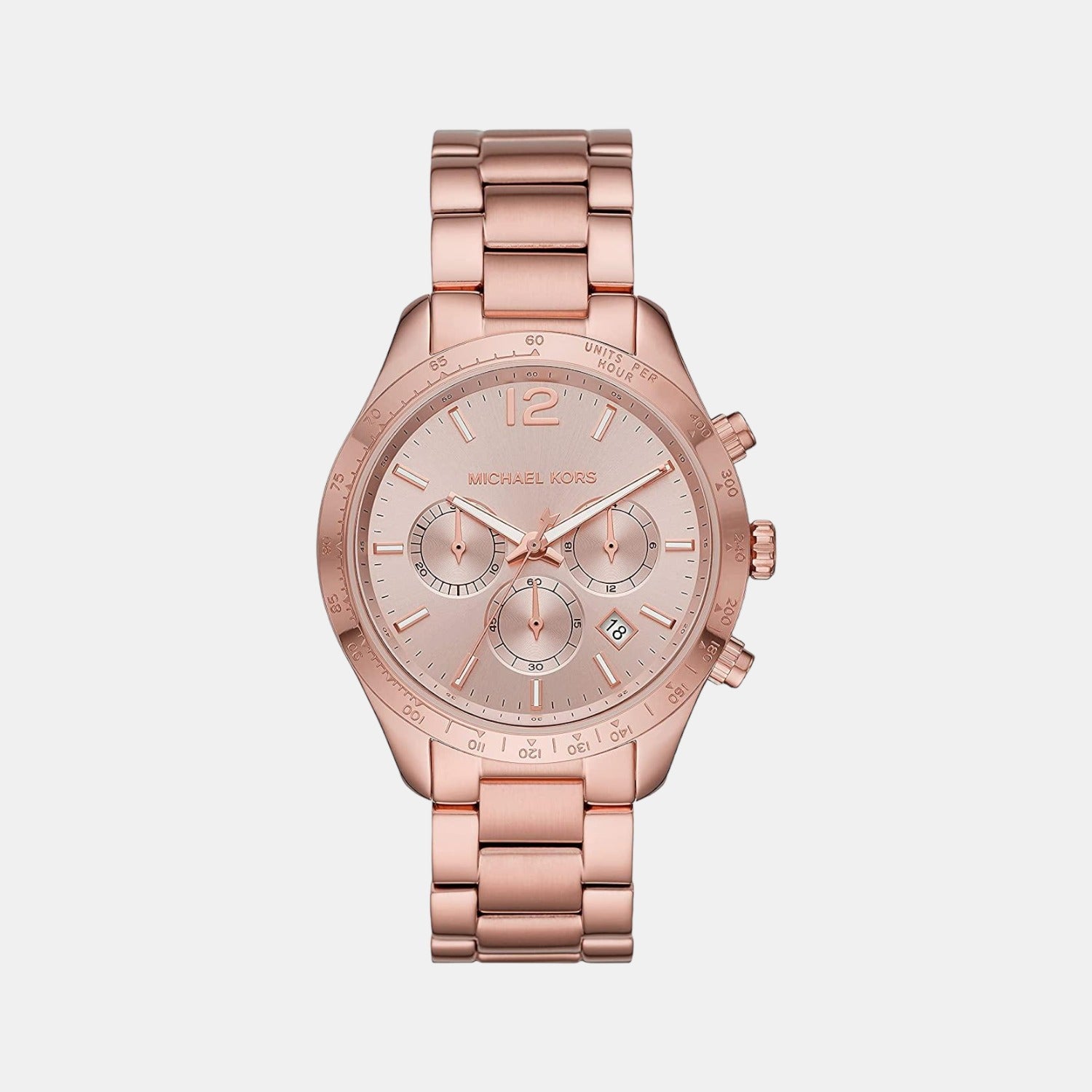 Michael Kors Round Rose Gold Chronograph watch