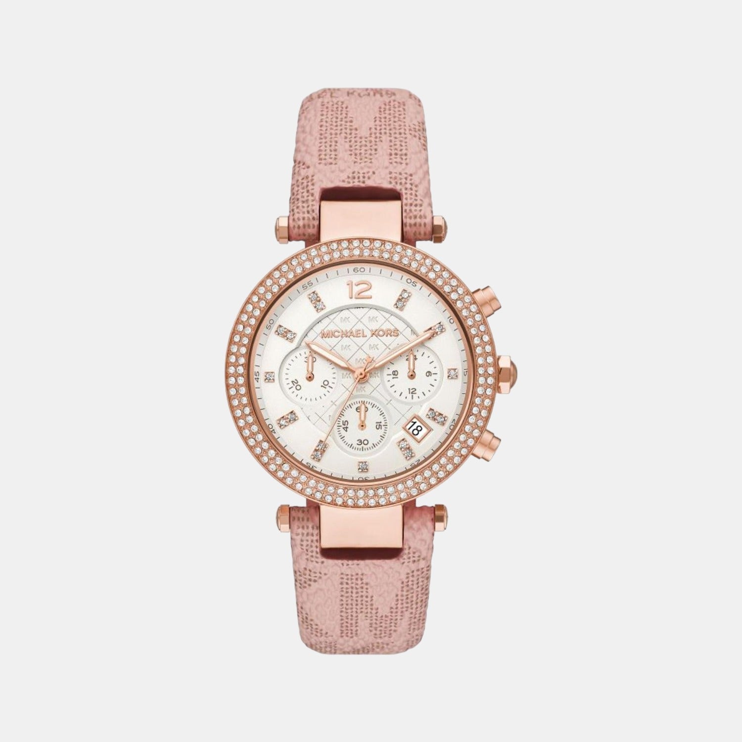 Michael Kors Round White Chronograph watch