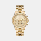 Michael Kors Round Gold Chronograph watch
