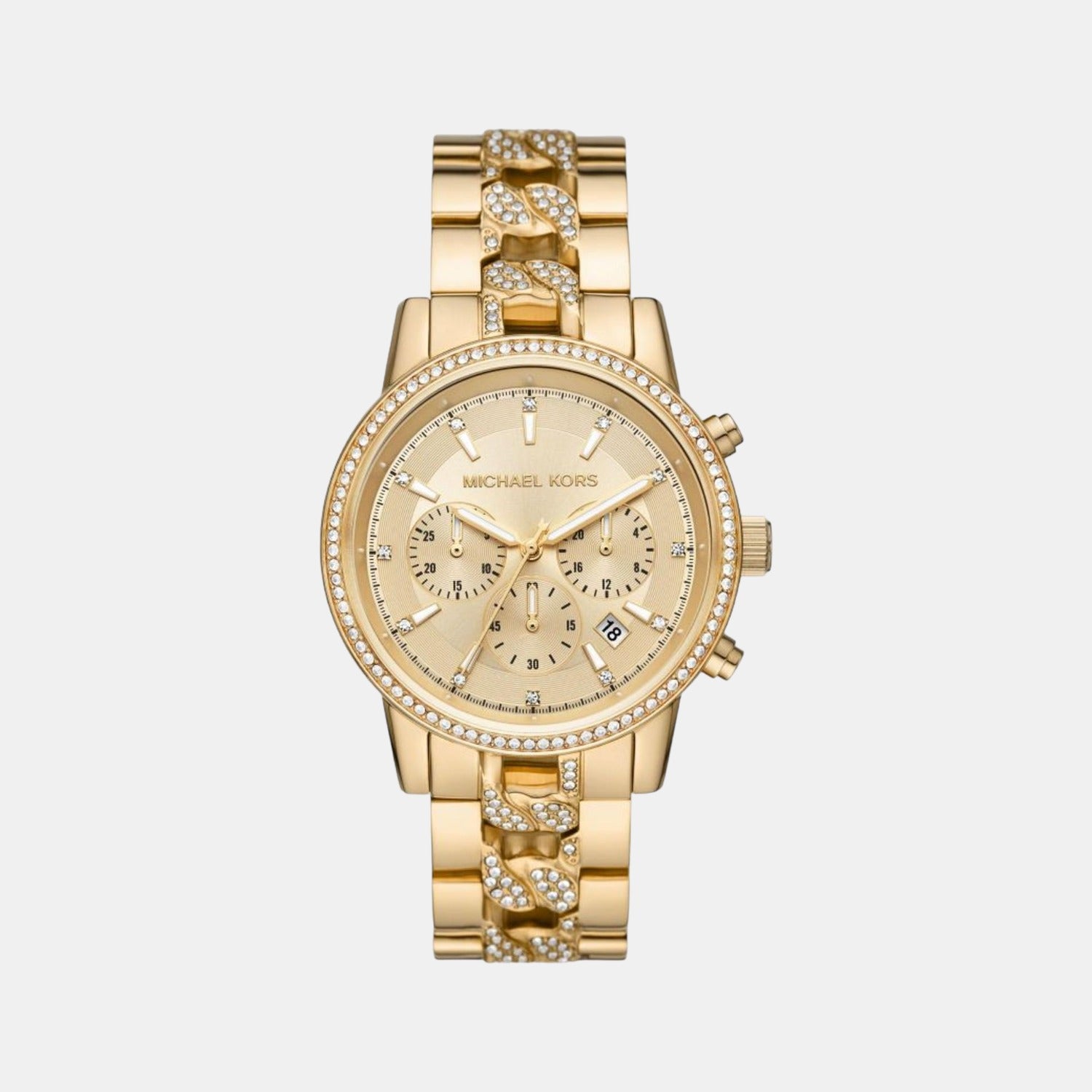 Michael Kors Round Gold Chronograph watch