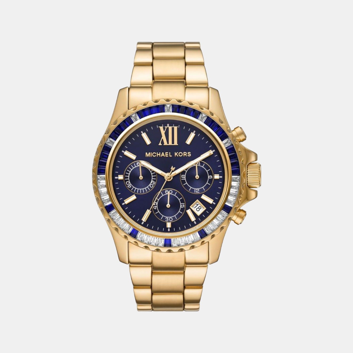 Michael Kors Round Blue Chronograph watch