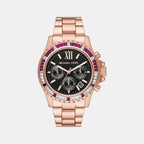 Michael Kors Round Black Chronograph watch