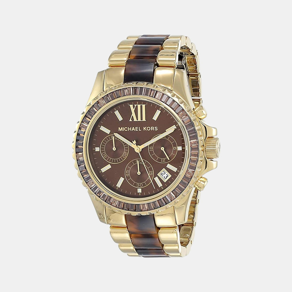 Michael Kors Round Brown Chronograph watch