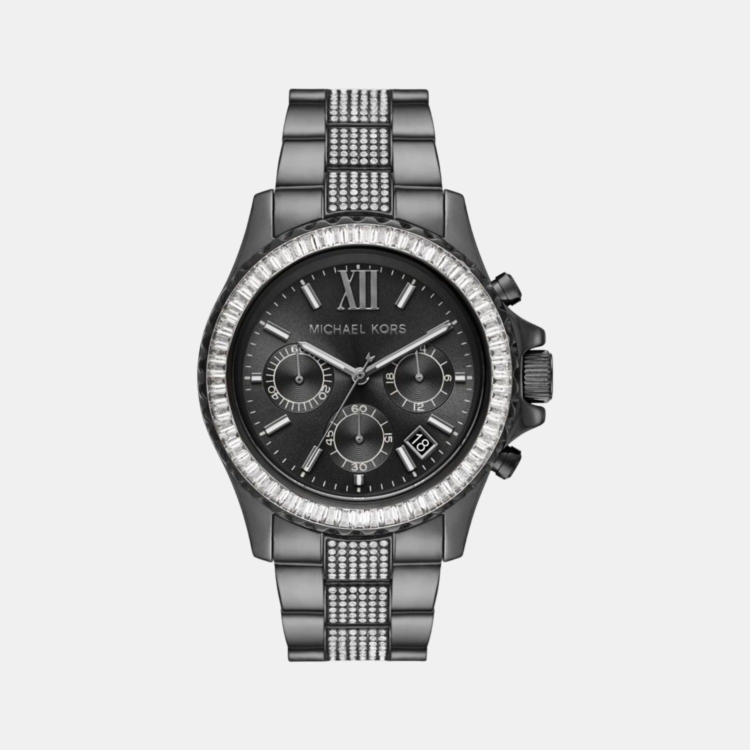 Michael kors black sale watch ladies