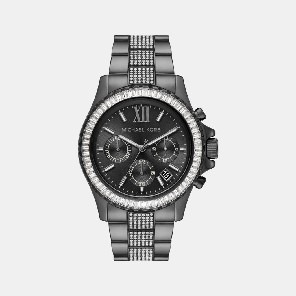 Michael Kors Round Black Chronograph watch