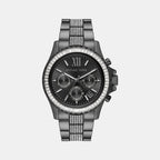 Michael Kors Round Black Chronograph watch
