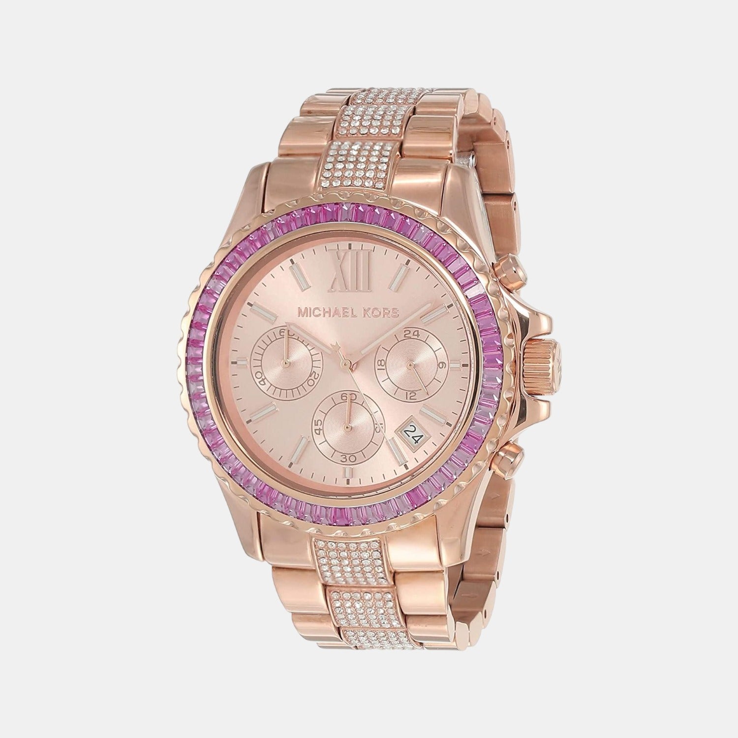 Michael Kors Round Rose Gold Chronograph watch