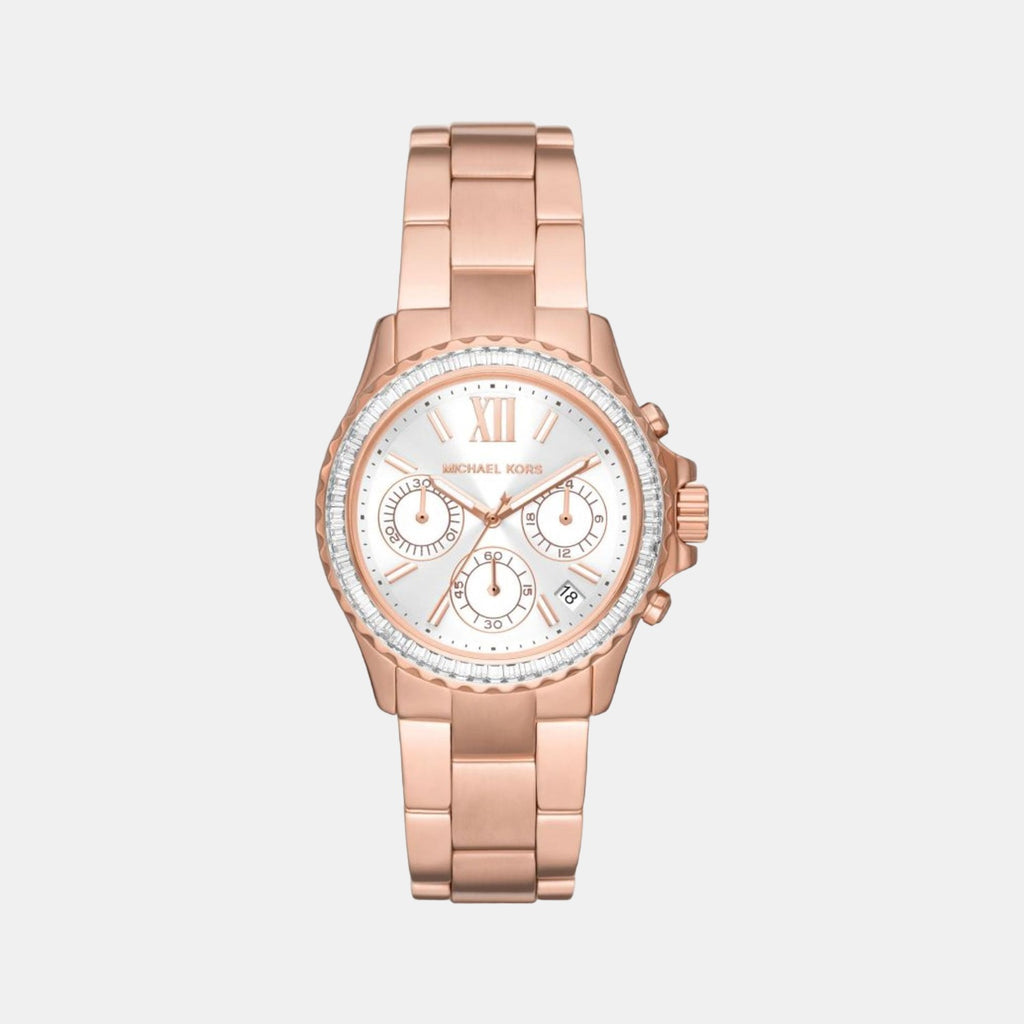 Michael Kors Round White Chronograph watch