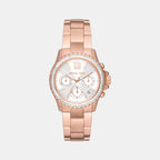 Michael Kors Round White Chronograph watch