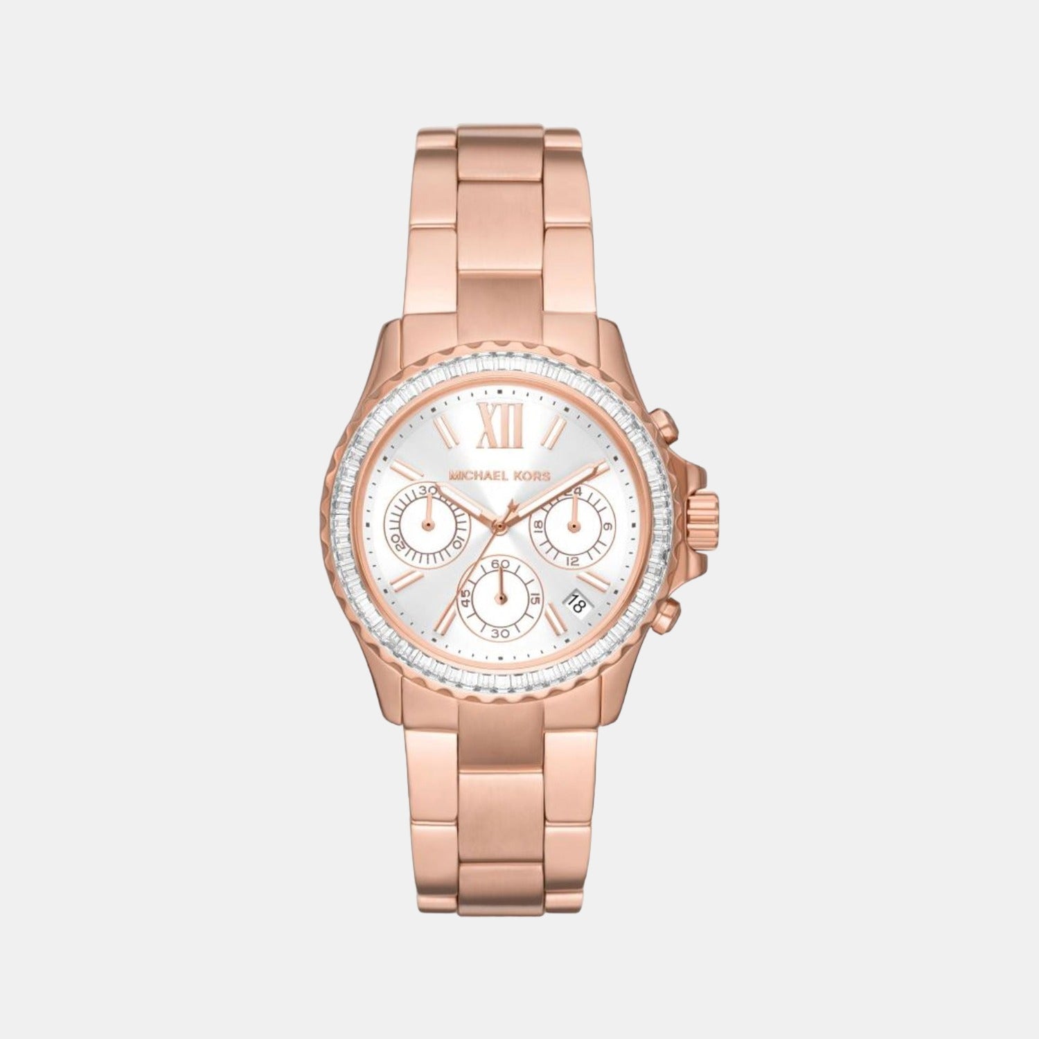 Michael Kors Round White Chronograph watch