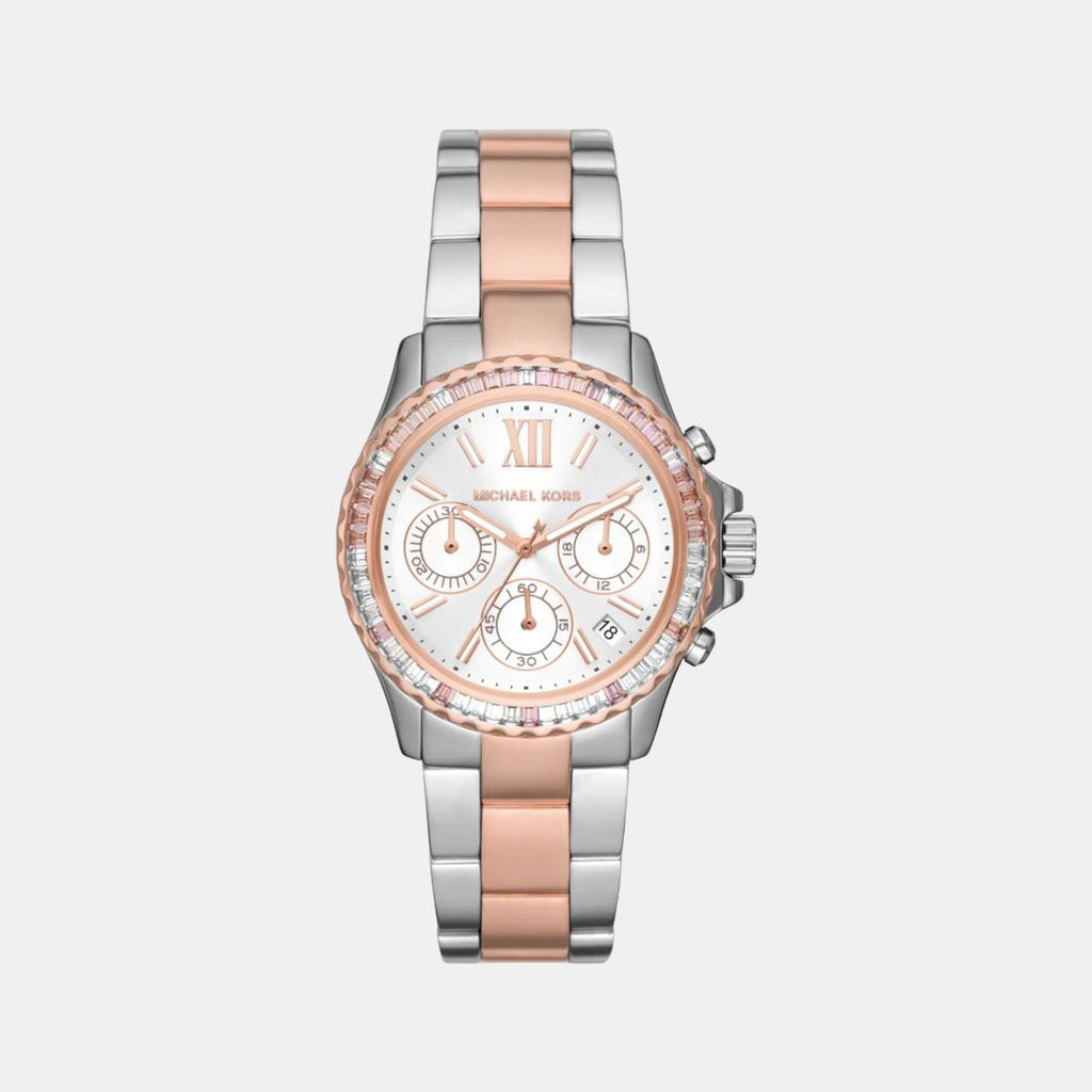 Michael Kors Round White Chronograph watch