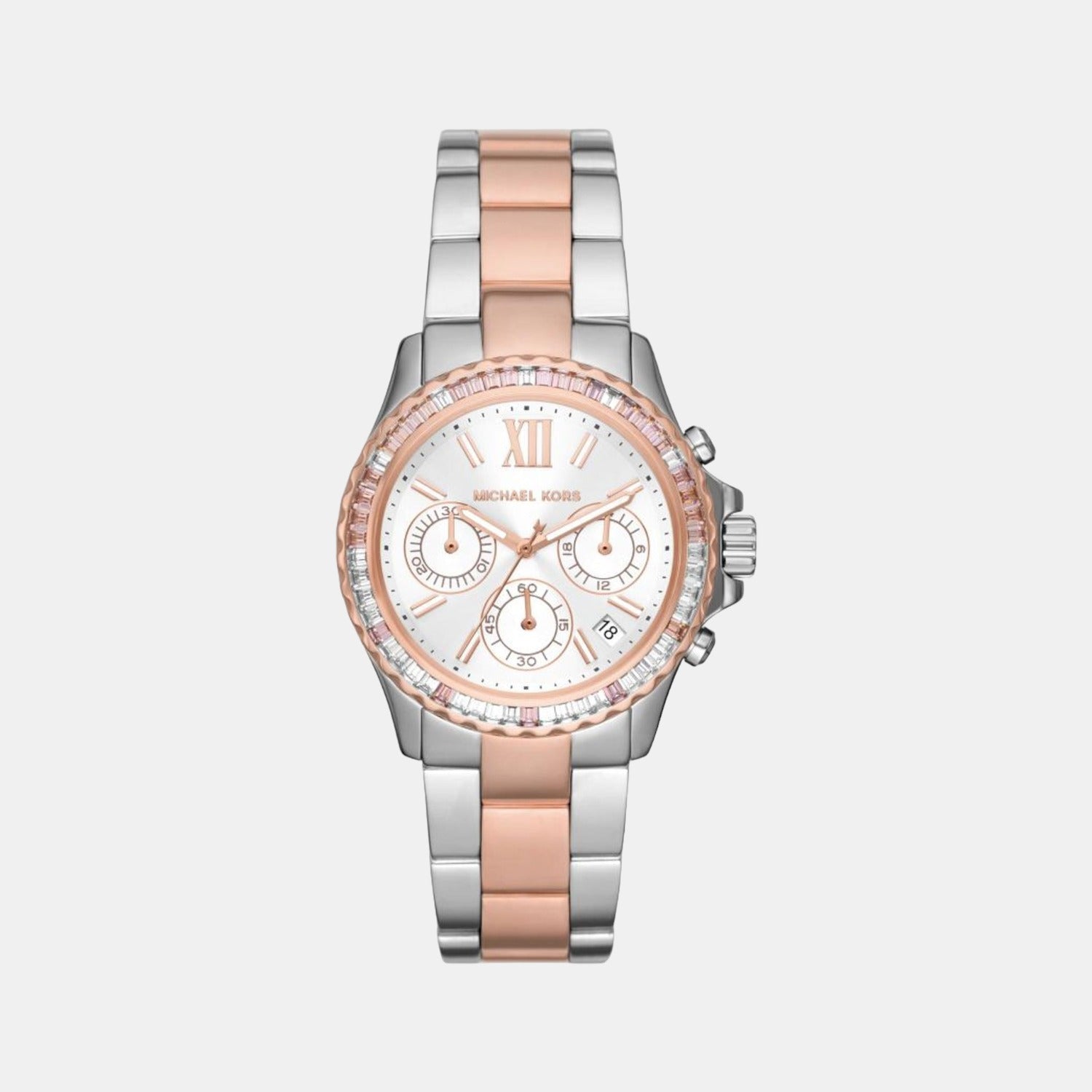Michael Kors Round White Chronograph watch