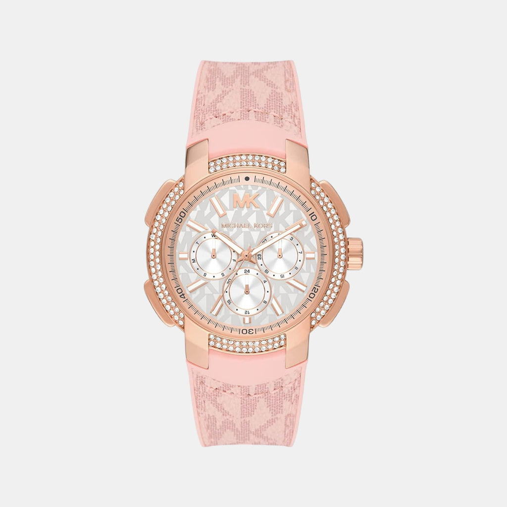 Michael Kors Round White Chronograph watch