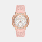 Michael Kors Round White Chronograph watch