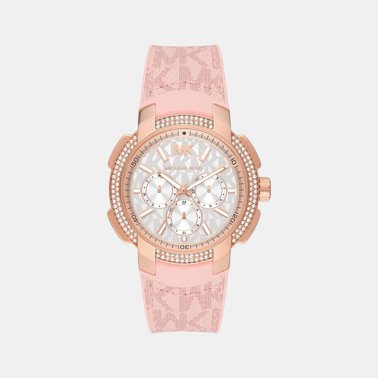 Michael Kors Round White Chronograph watch