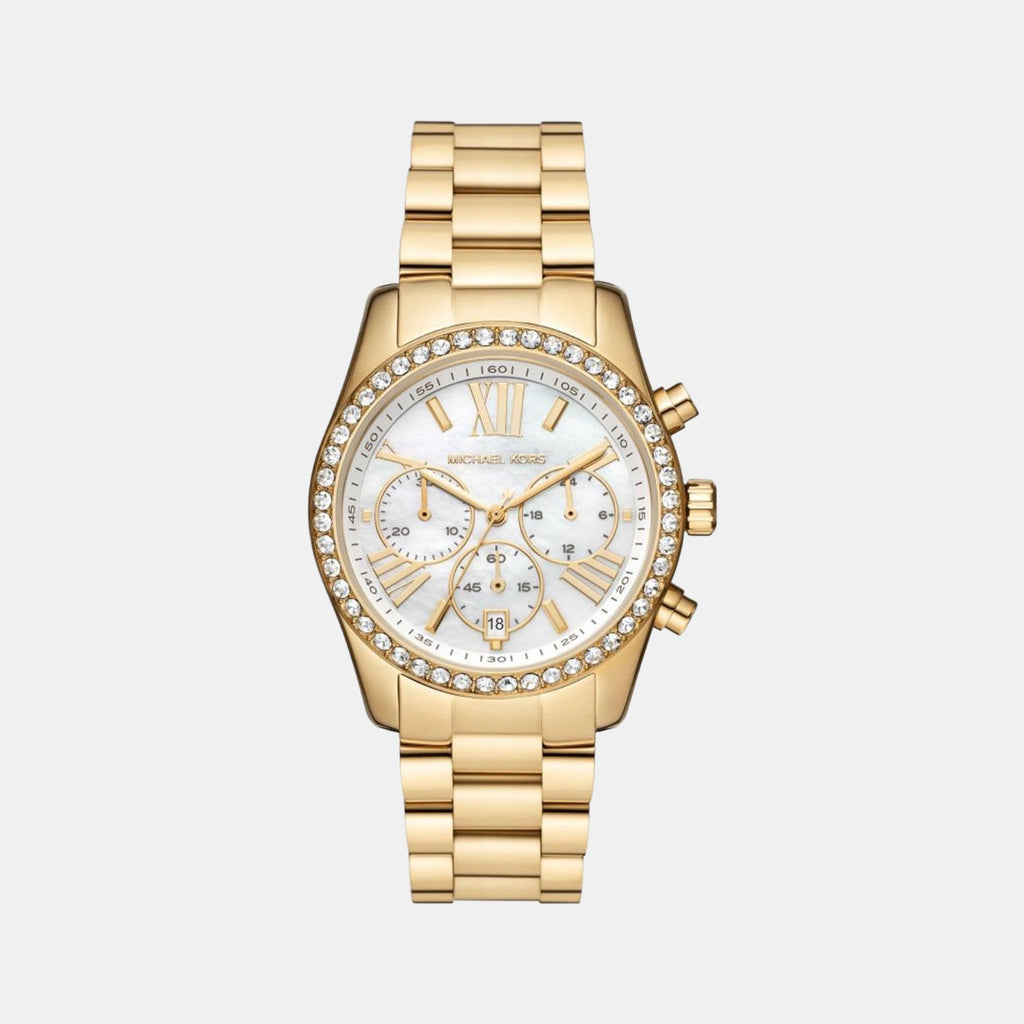 Michael Kors Round White Chronograph watch