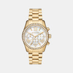 Michael Kors Round White Chronograph watch