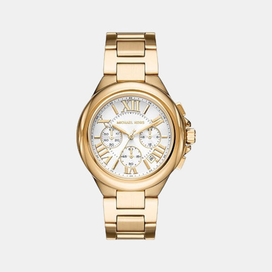 Female Rose Gold Stainless Steel Chronograph Watch MK7270