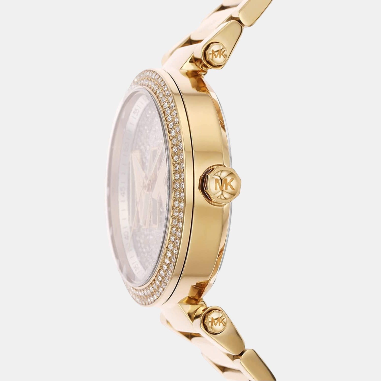 Michael kors women's on sale gold diamond watch