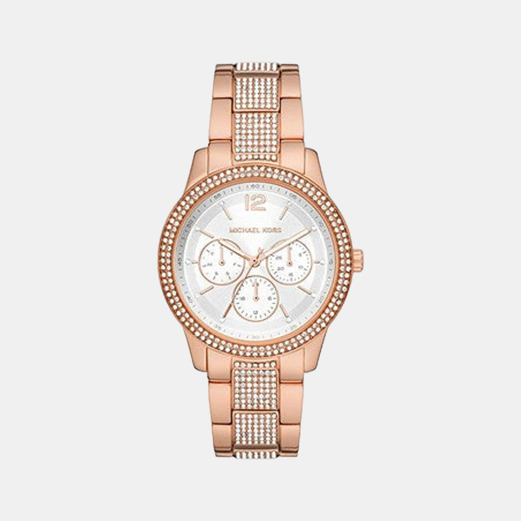 Michael Kors Round White Multi-Function watch