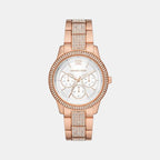 Michael Kors Round White Multi-Function watch