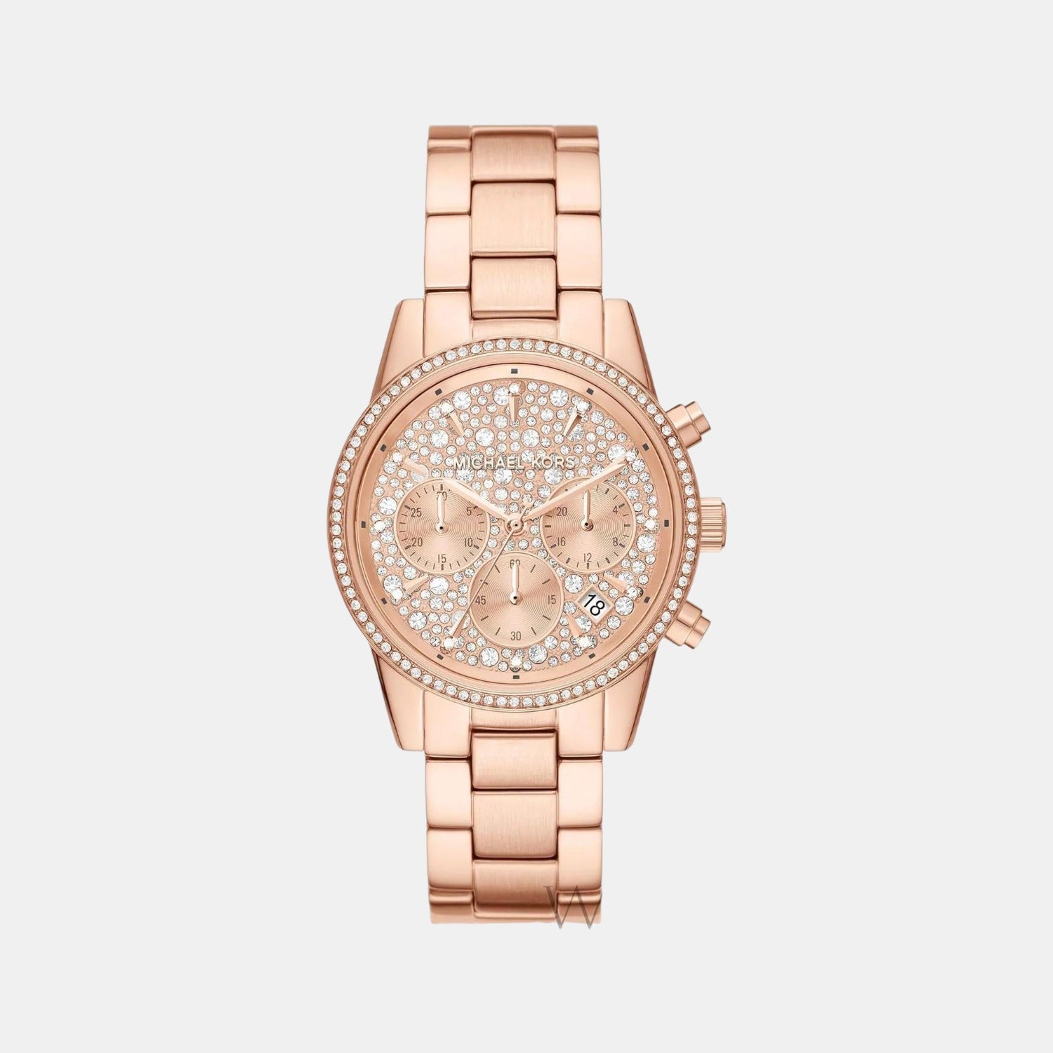 Michael Kors Round Rose Gold Chronograph watch
