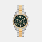 Michael Kors Round Green Chronograph watch