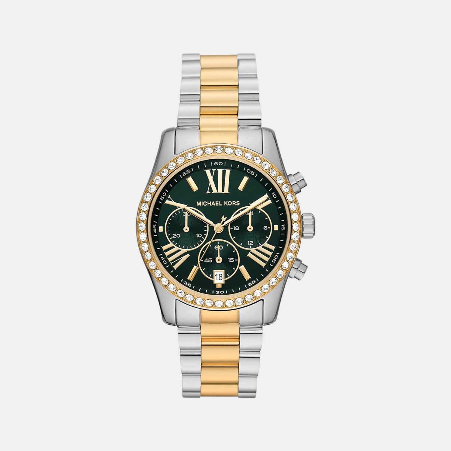 Michael Kors Round Green Chronograph watch