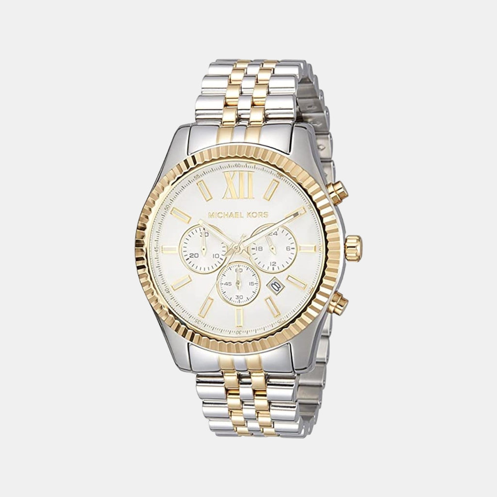 Michael Kors Round Silver Chronograph watch