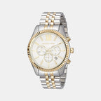 Michael Kors Round Silver Chronograph watch