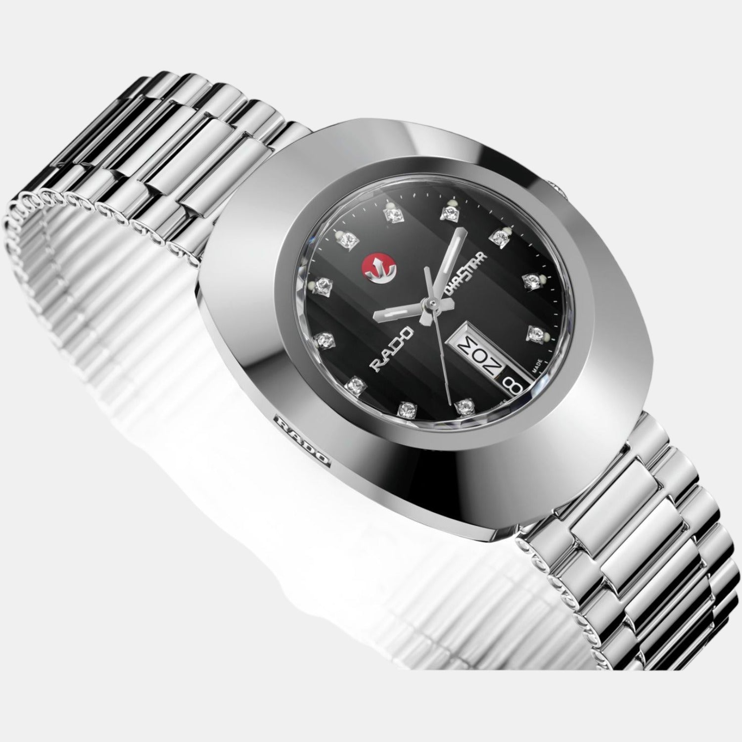 Rado black 2025 metal watch