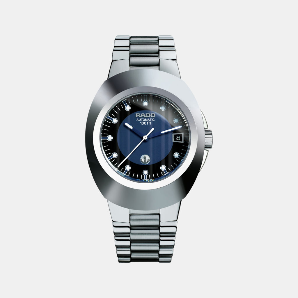 Oval Shape Rado Rado Diastar Men Blue Stainless Steel Watch R12637163 – Just In Time ...