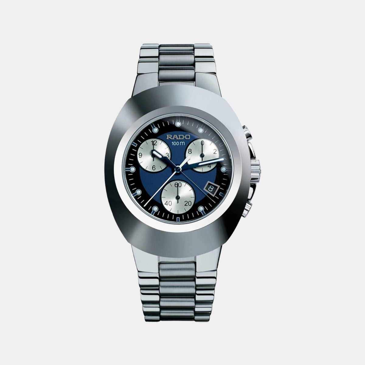 Rado Oval Blue Chronograph watch