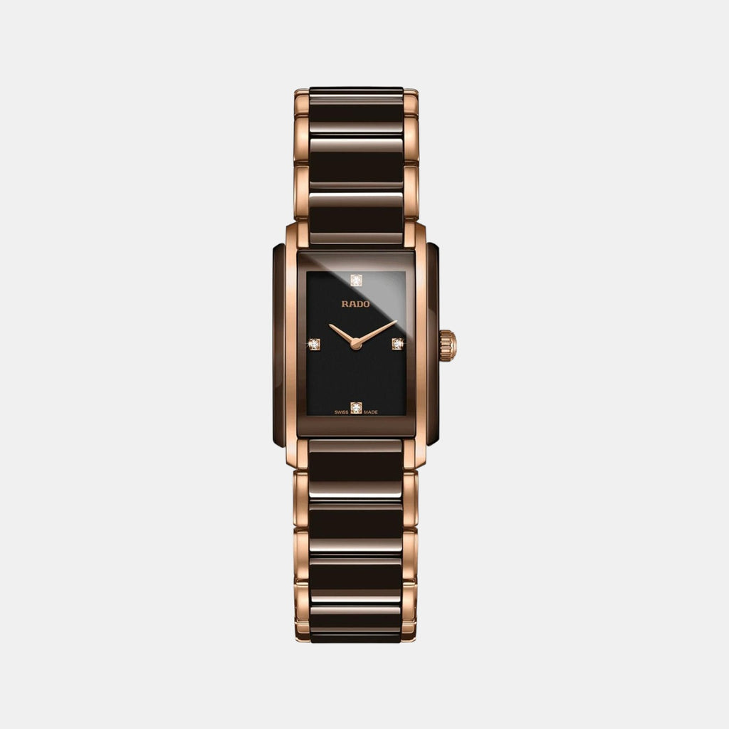 Rado Rectangular Brown Analog watch
