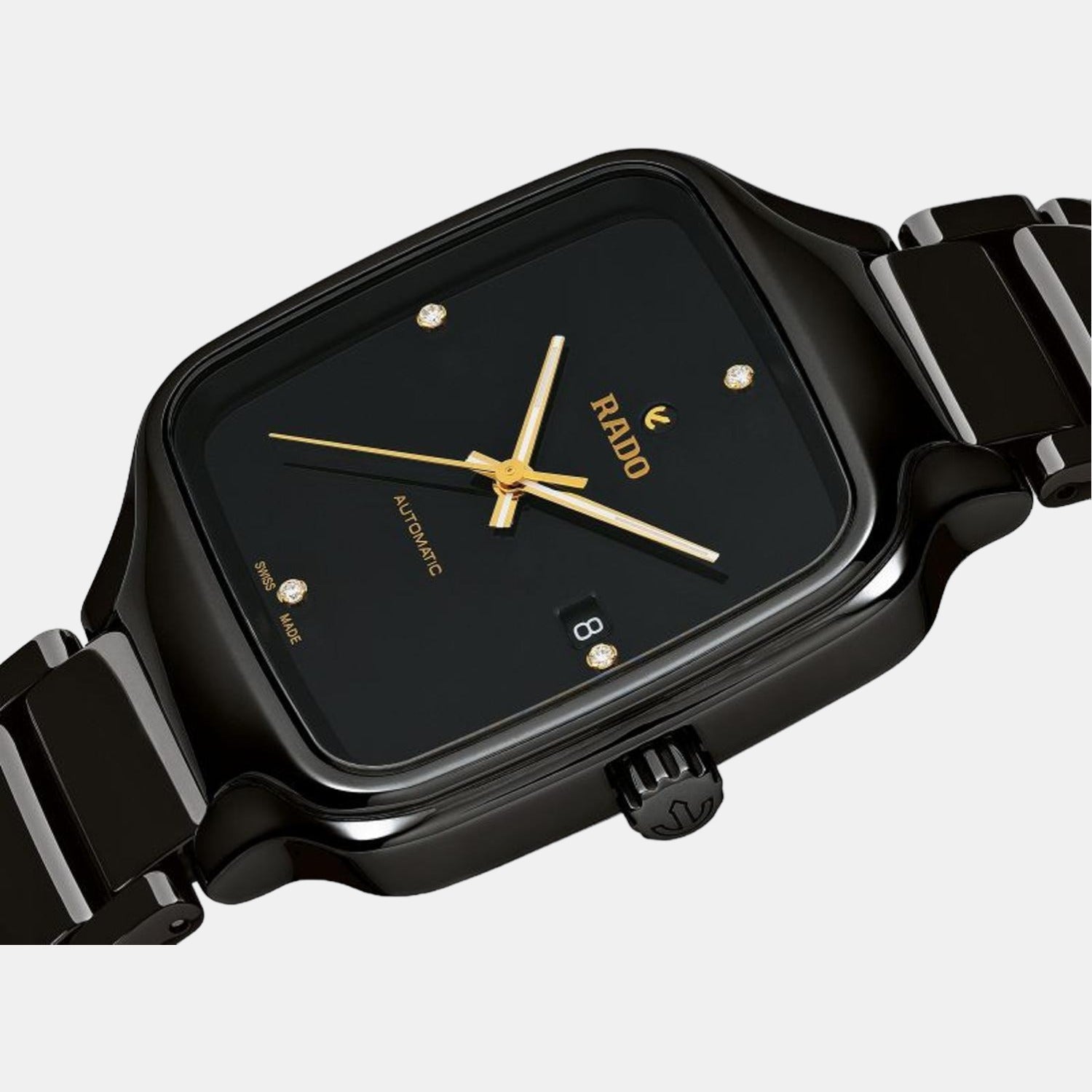 Rado black sale square watch