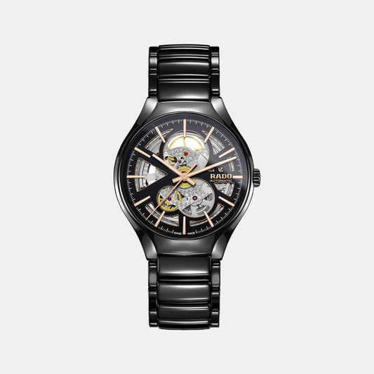 rado-ceramic-black-analog-unisex-watch-r27100162