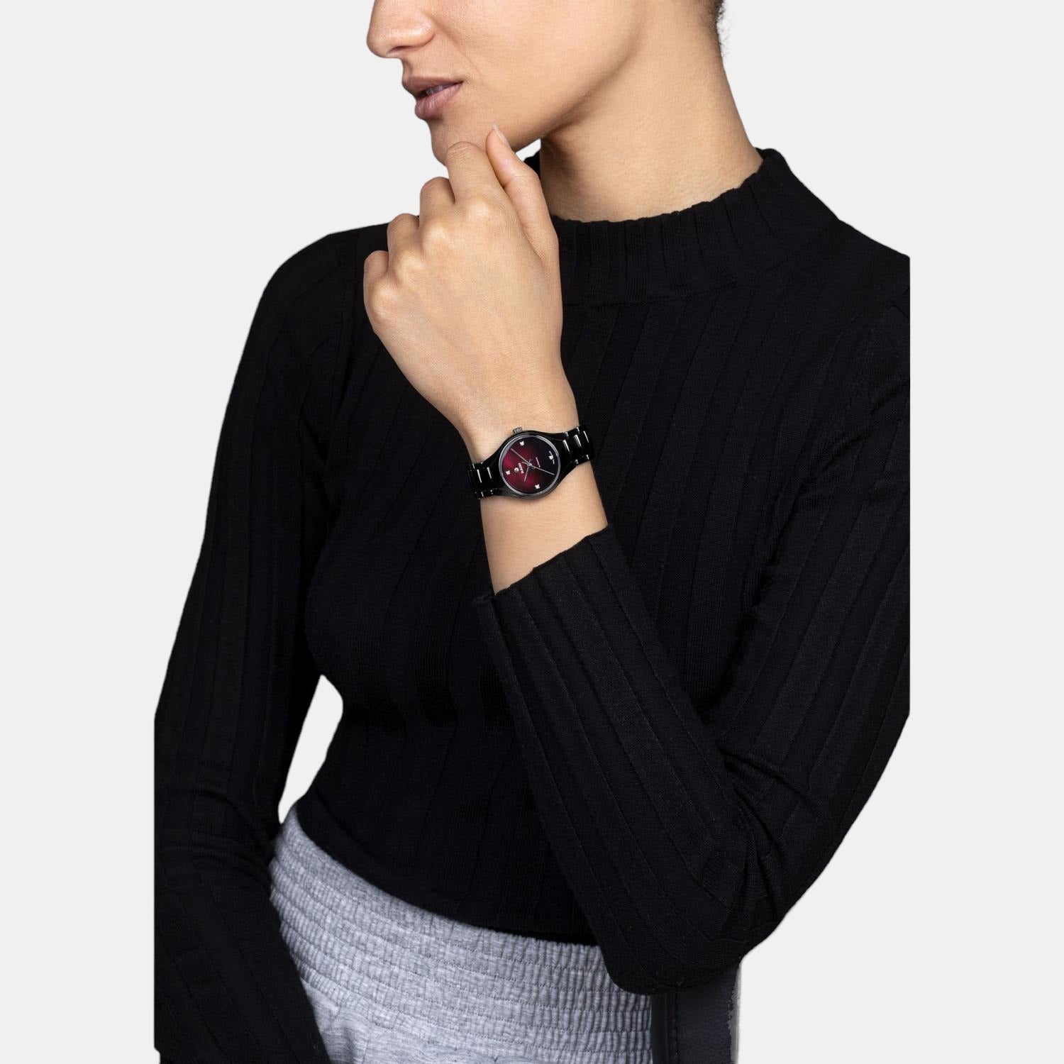 Rado Women Round Black watch