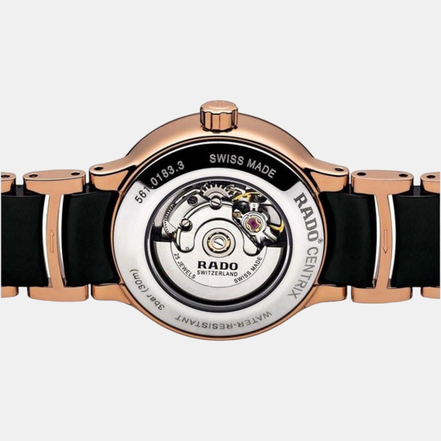 rado-stainless-steel-black-analog-unisex-watch-r30183712