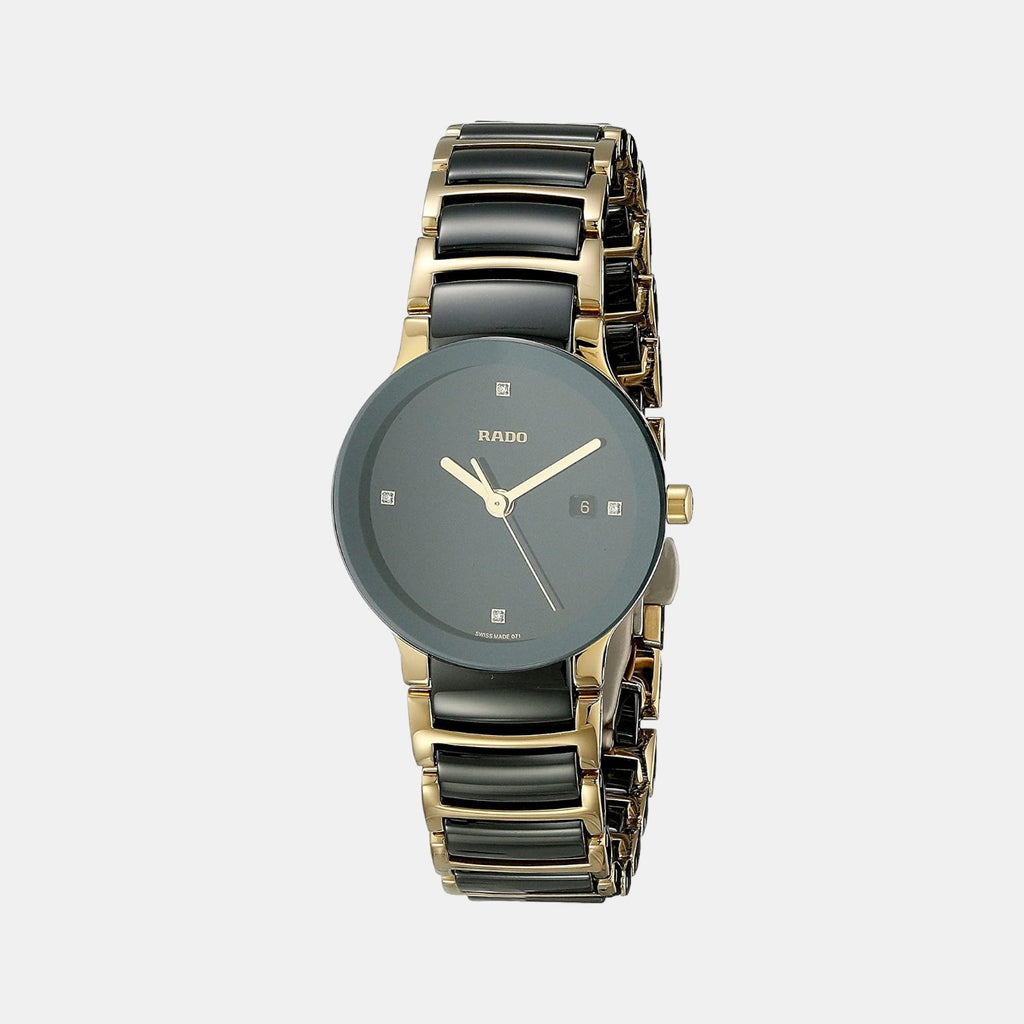 Rado R30930712 Rado Centrix Women Black Stainless Steel Watch R30930712 – Just In Time