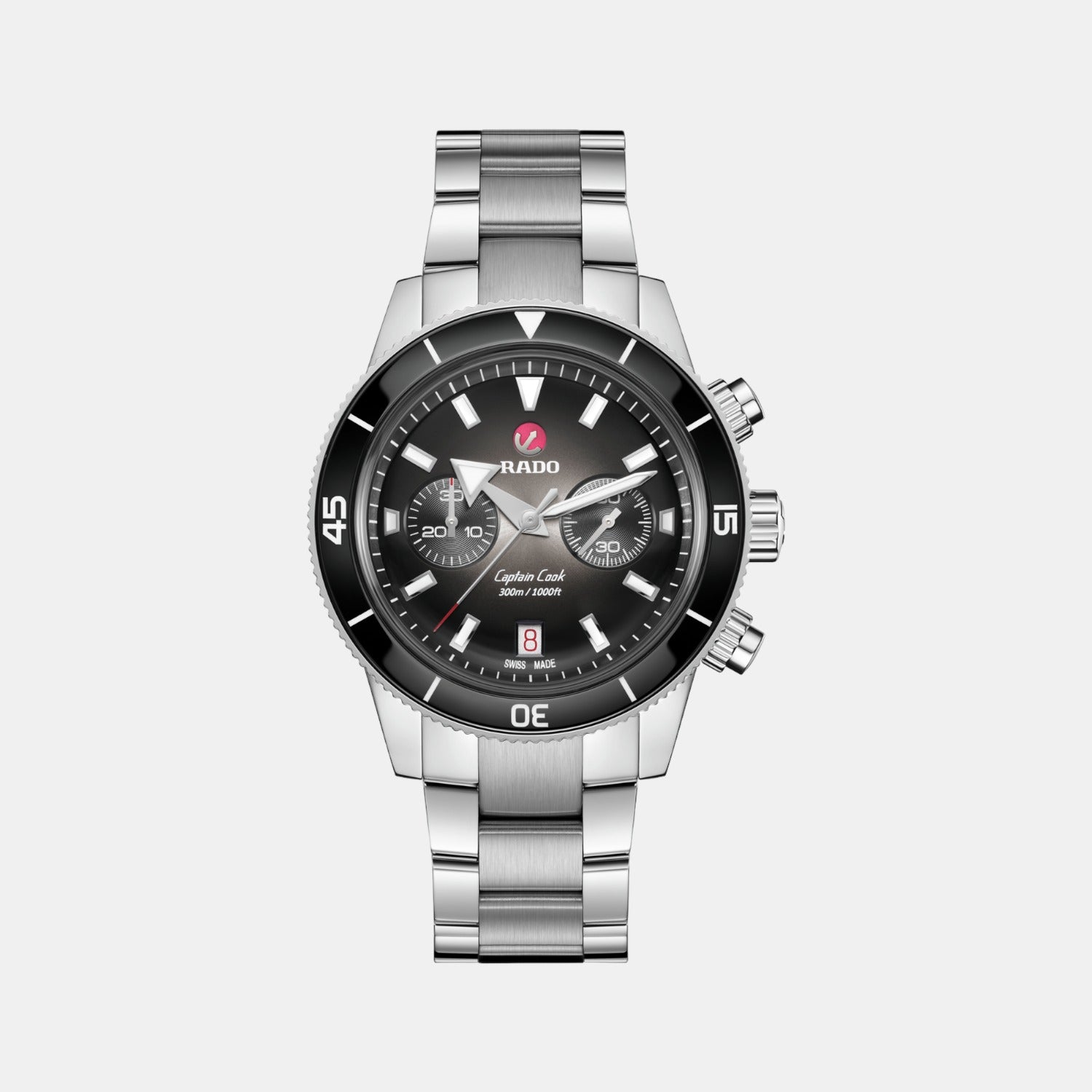 Rado Round Black Chronograph watch
