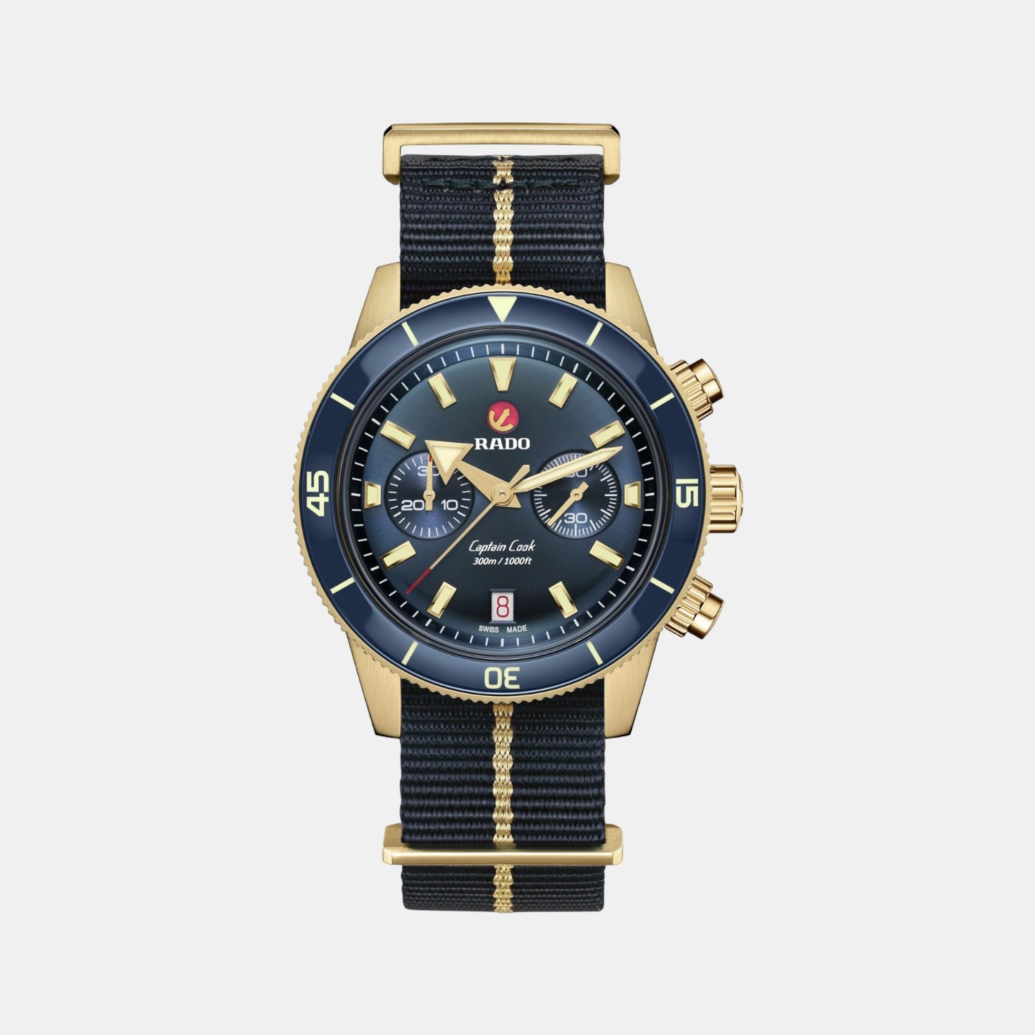 Rado Round Blue Chronograph watch