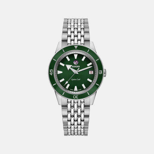 rado-stainless-steel-green-analog-unisex-watch-r32500323