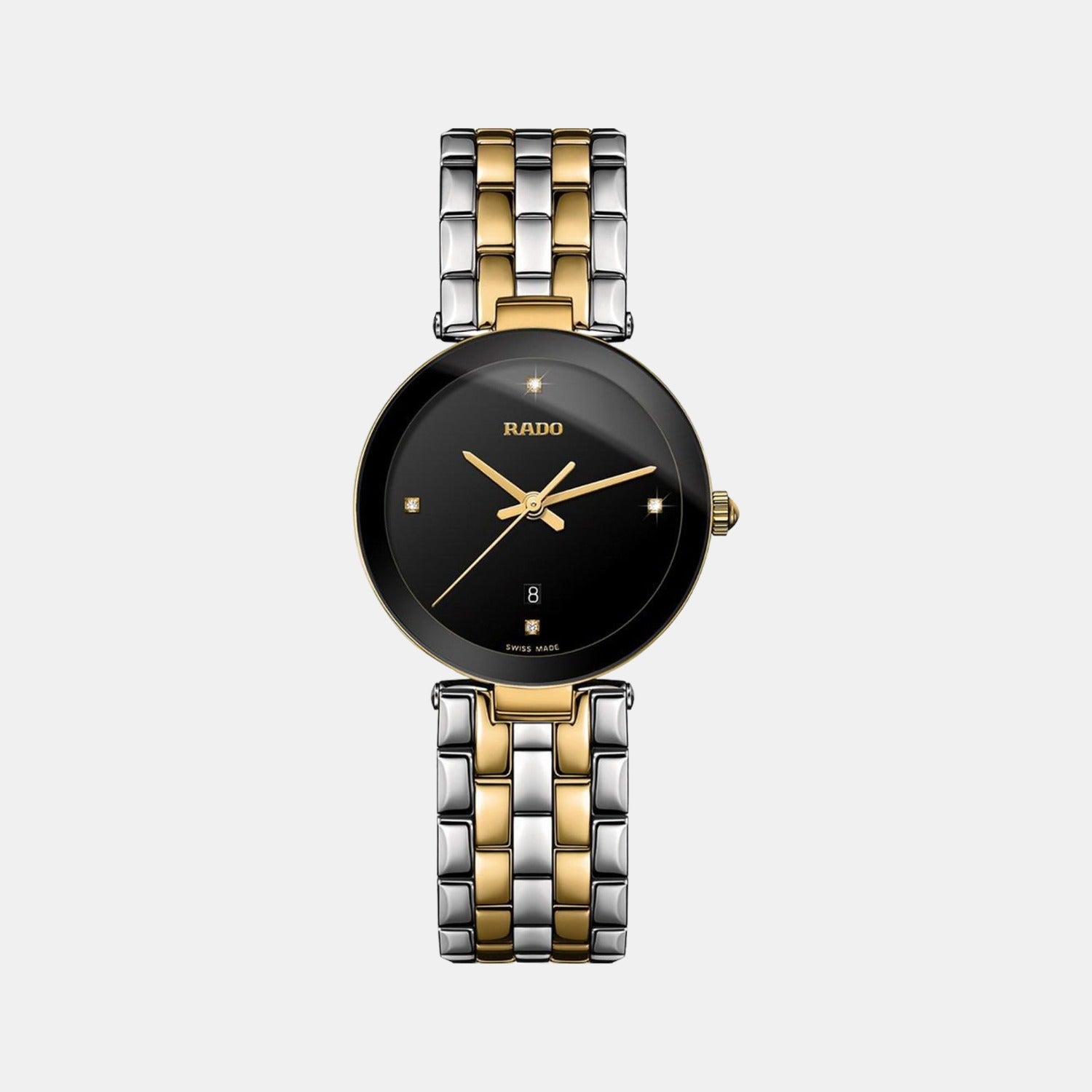 Rado Florence 160.3409.2 Date Yellow Gold Steel 25MM Unisex... for $895 for  sale from a Trusted Seller on Chrono24