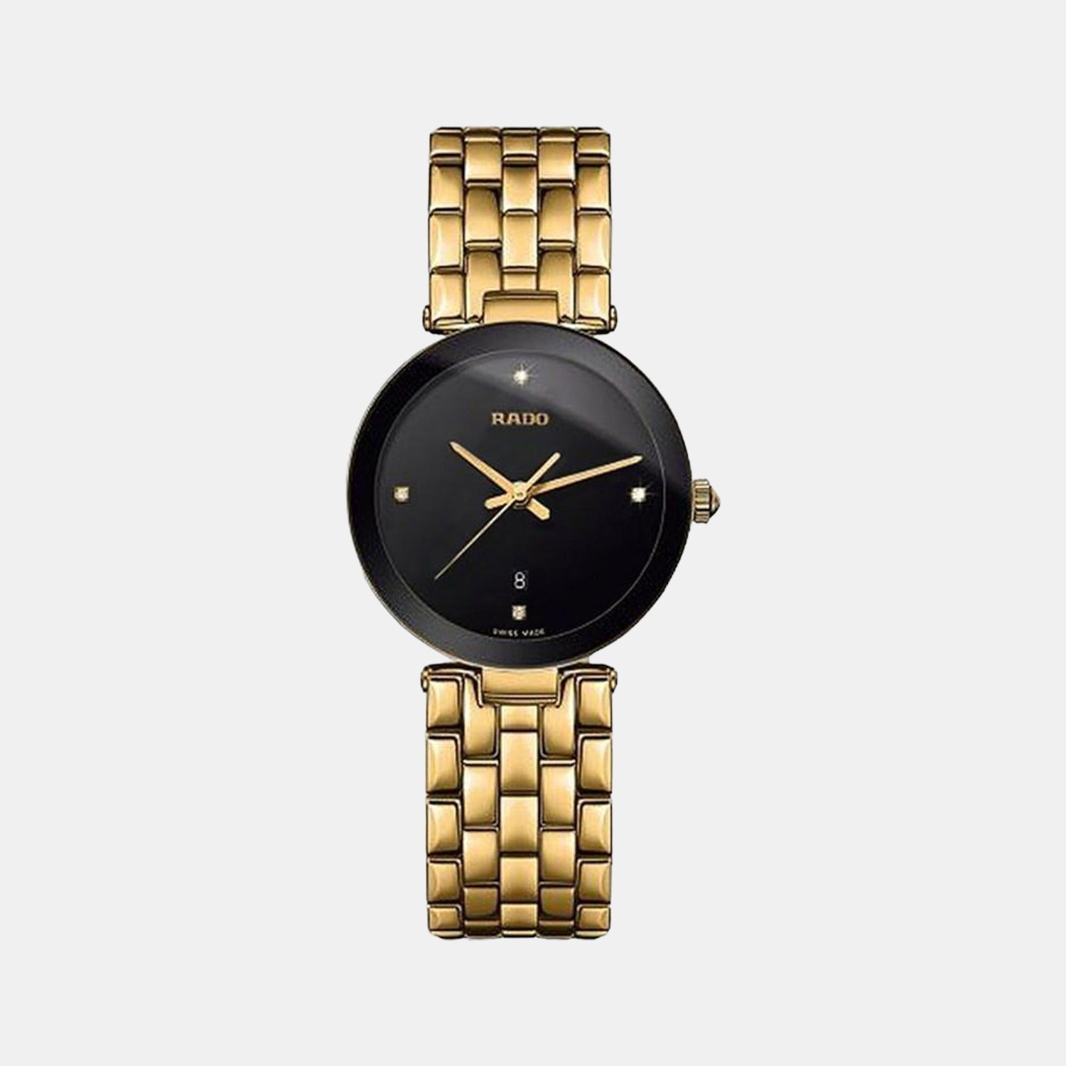 Rado Florence Women Quartz Black Dial Analog Stainless Steel Watch